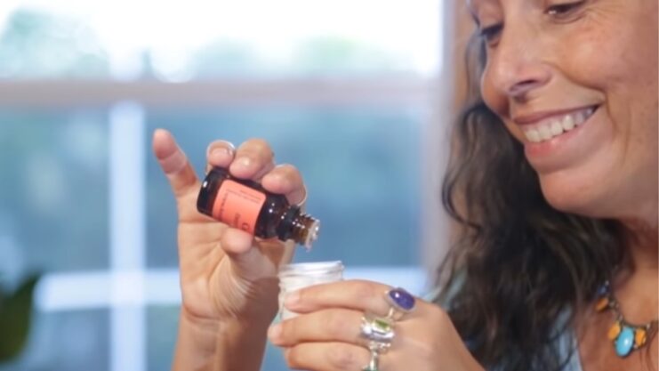 Add the Essential Oil to The Melted Coconut